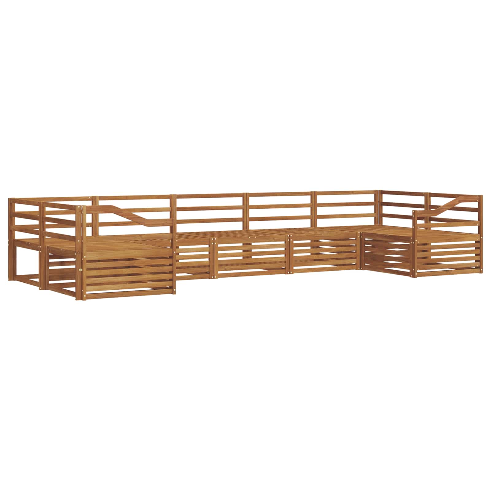 Set di divani da esterno 7 pcs Naturale | homemem39