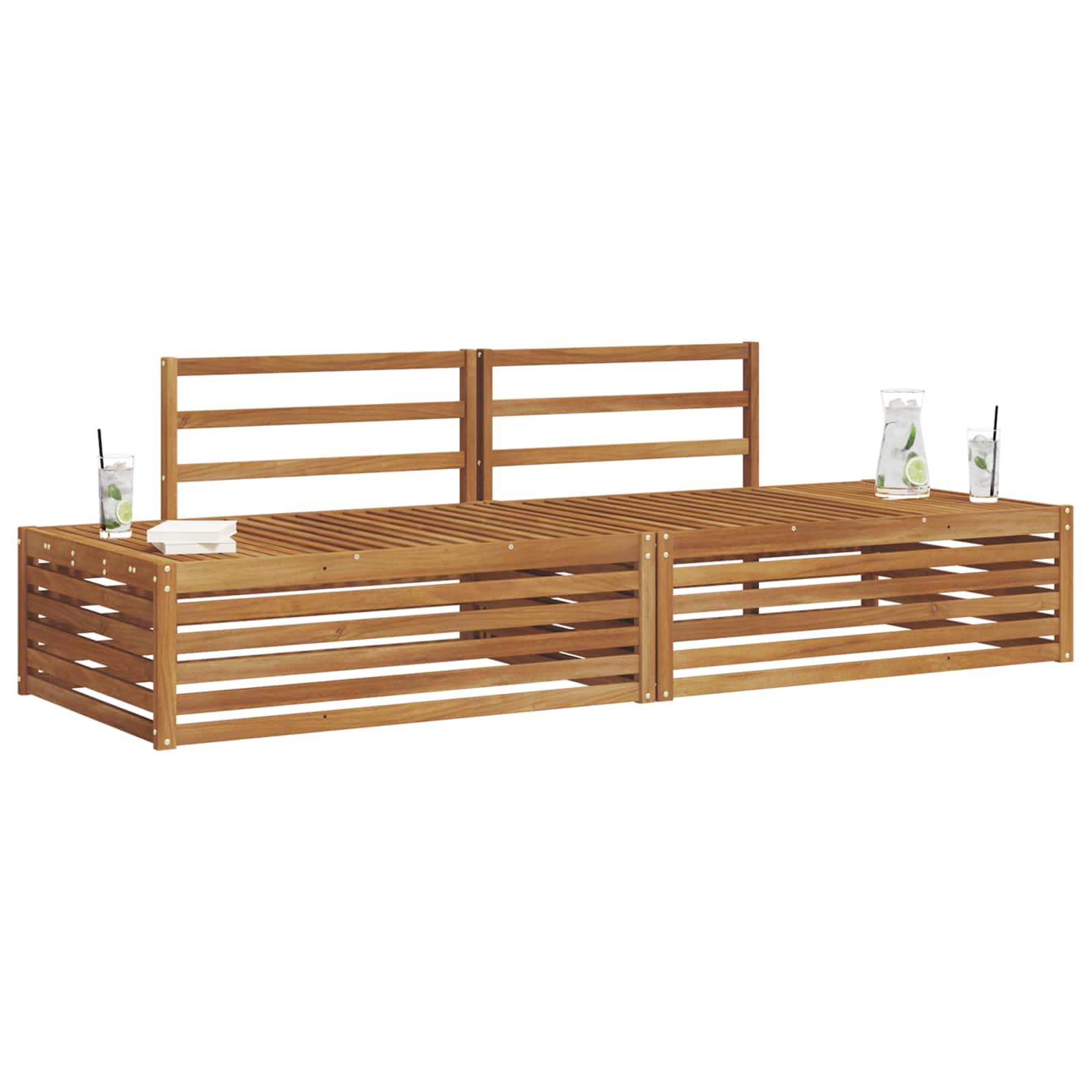 Set di divani da esterno Naturale 203,5 x 83 x 73 cm | homemem39