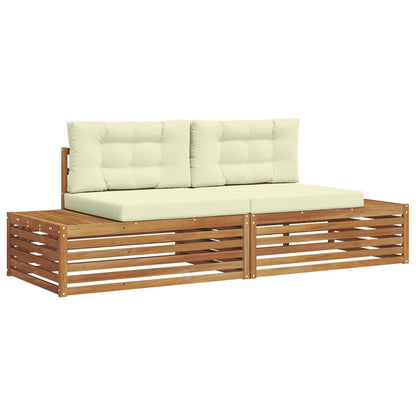 Set di divani da esterno Naturale e Crema 203,5 x 83 x 73 cm | homemem39