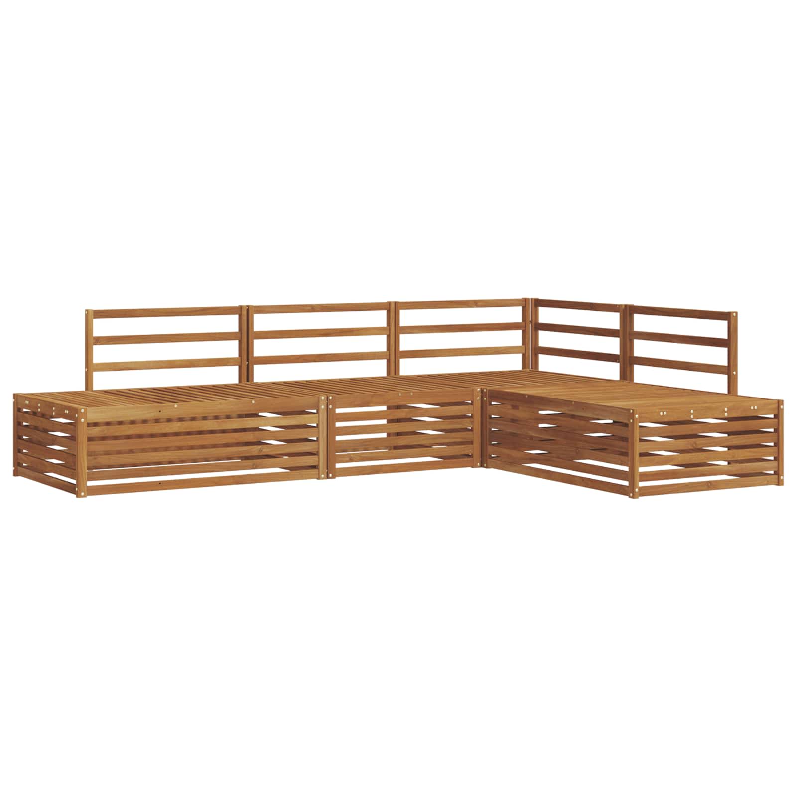 Set di divani da esterno 4 Pezzo Naturale | homemem39