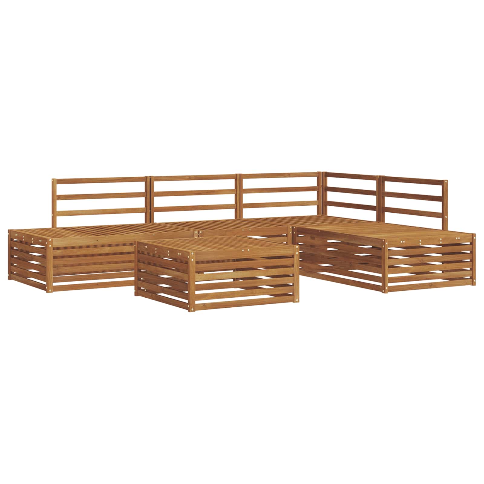 Set di divani da esterno 5 Pezzo Naturale | homemem39