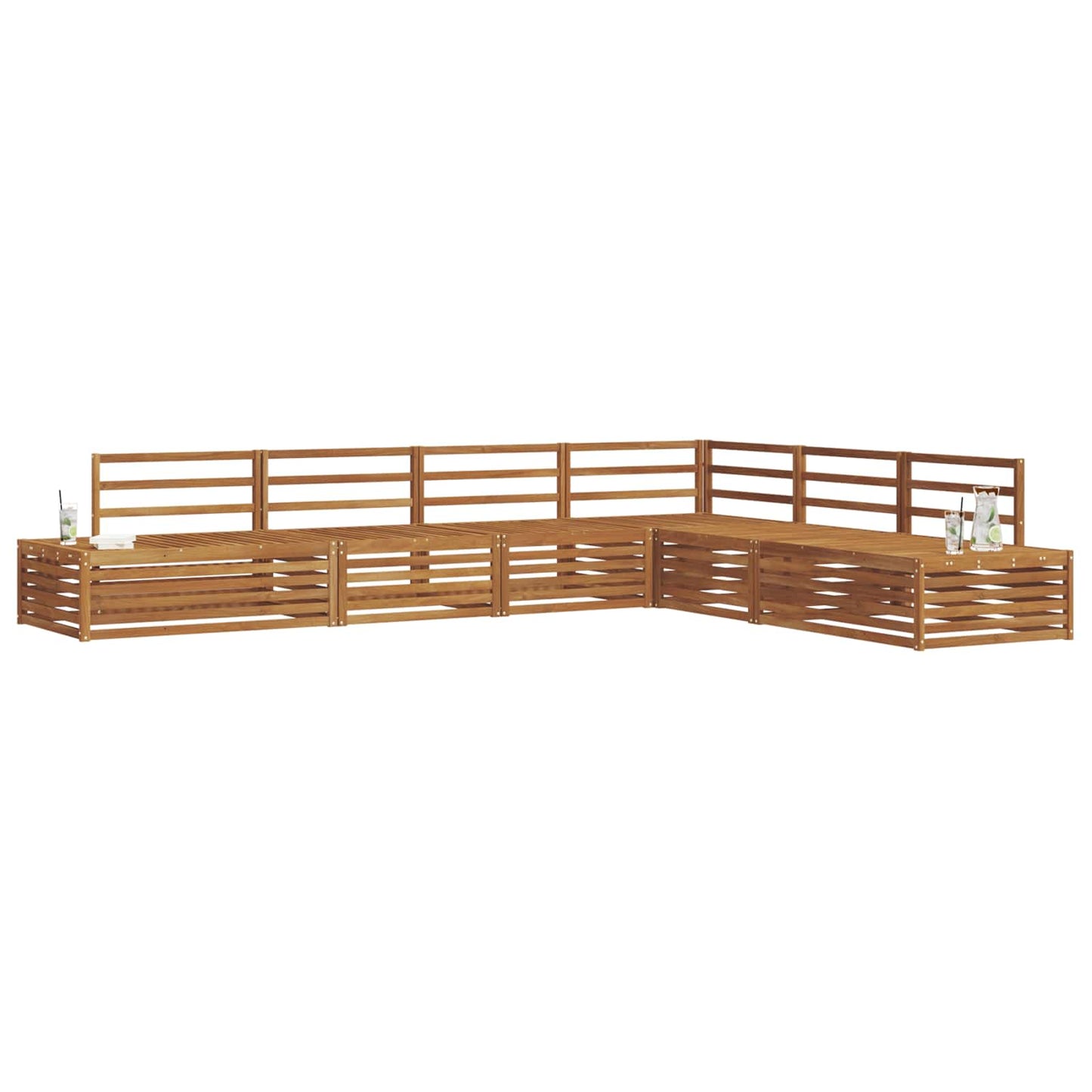 Set di divani da esterno 6 Pezzo Naturale | homemem39