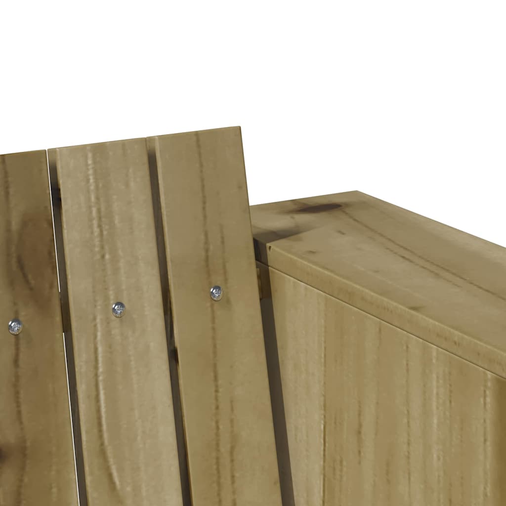 Divano da giardino Verde 134 x 60 x 62 cm Pino massello