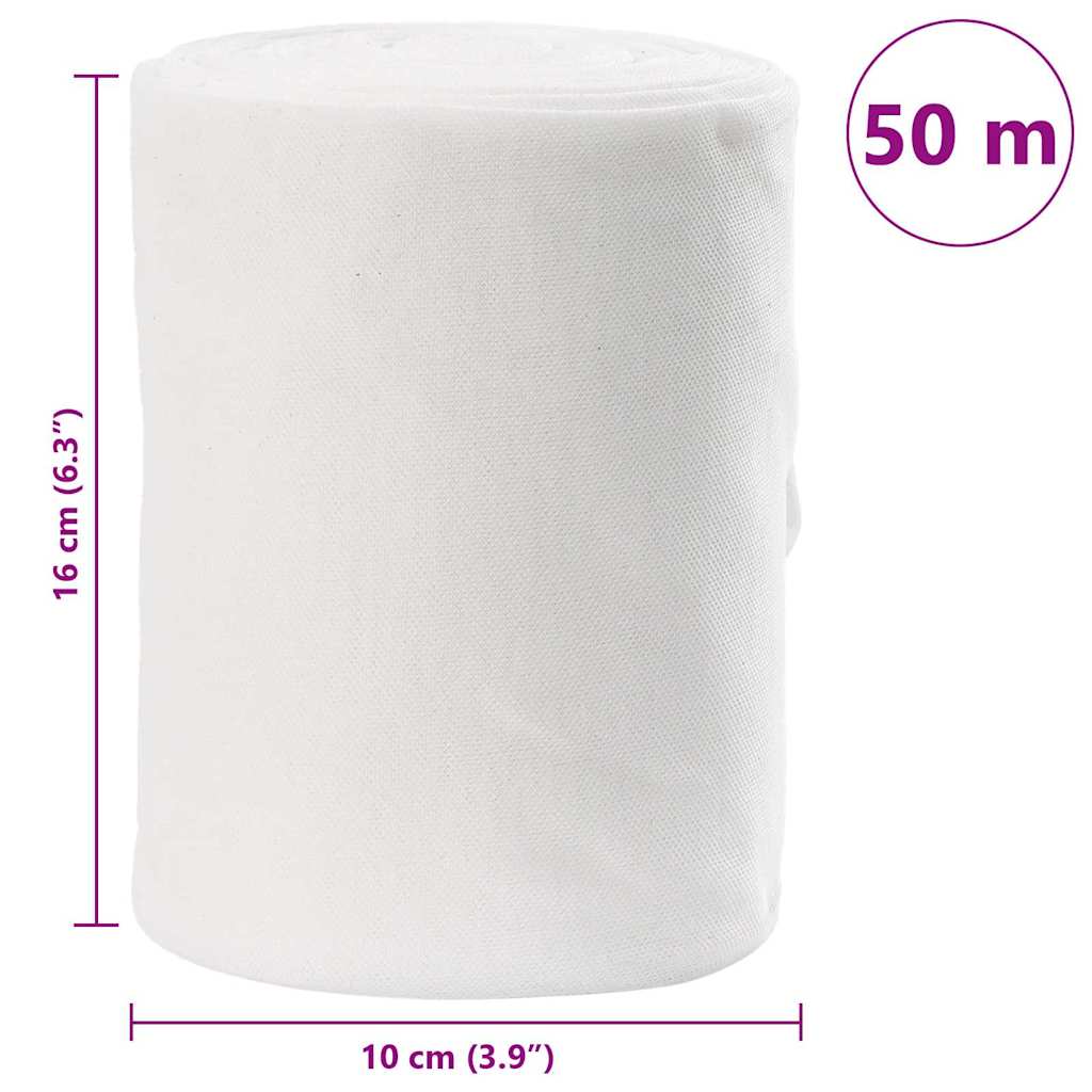 Tubo di Drenaggio Bianco 16 x 5000 cm Tessuto | homemem39