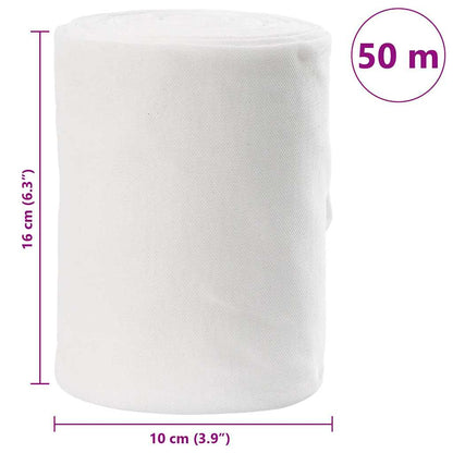 Tubo di Drenaggio Bianco 16 x 5000 cm Tessuto