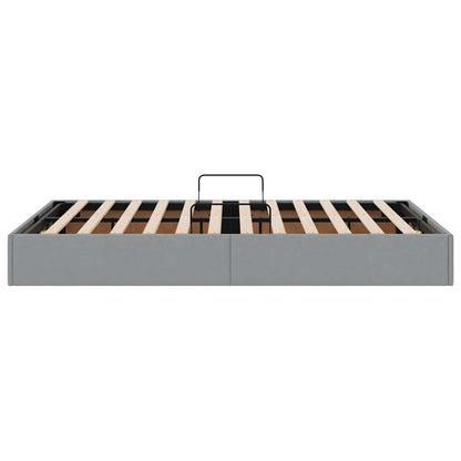 Letto con Contenitore Grigio chiaro 120 x 200 cm Tessuto