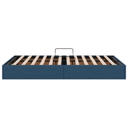 Letto con Contenitore con materasso Blu 120 x 200 cm Tessuto