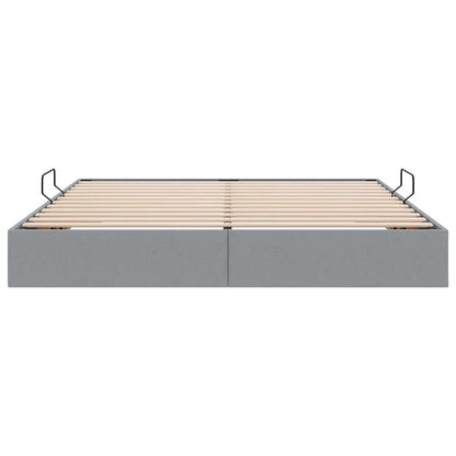 Letto con Contenitore Grigio chiaro 180 x 200 cm Tessuto