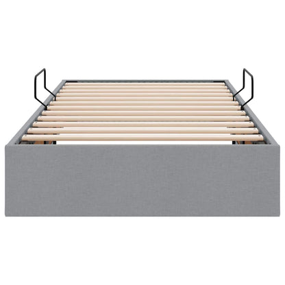 Letto con Contenitore Grigio Chiaro 90 x 190 cm Tessuto | homemem39
