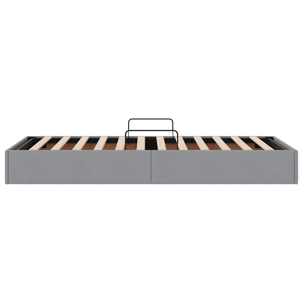 Letto con Contenitore Grigio Chiaro 90 x 190 cm Tessuto | homemem39