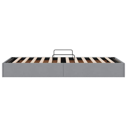 Letto con Contenitore Grigio Chiaro 90 x 190 cm Tessuto | homemem39