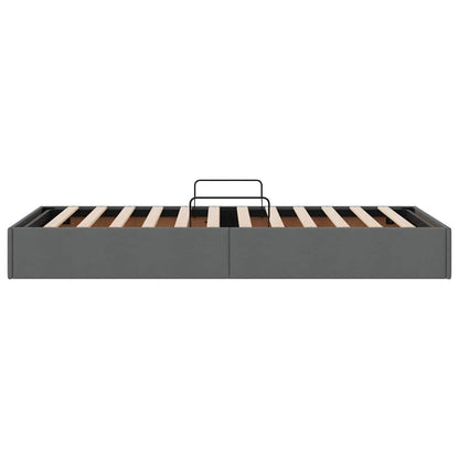 Letto con Contenitore Grigio Scuro 90 x 190 cm Tessuto | homemem39
