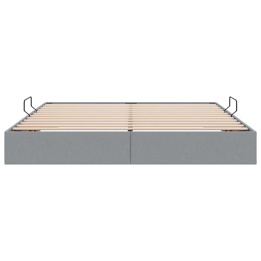 Letto con Contenitore Grigio Chiaro 180 x 200 cm Tessuto | homemem39