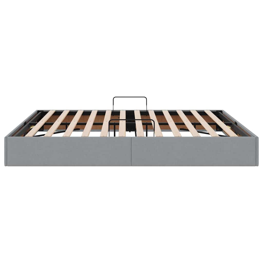Letto con Contenitore Grigio Chiaro 180 x 200 cm Tessuto | homemem39
