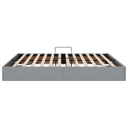Letto con Contenitore Grigio Chiaro 180 x 200 cm Tessuto | homemem39