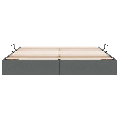 Letto con Contenitore Grigio Scuro 180 x 200 cm Tessuto | homemem39