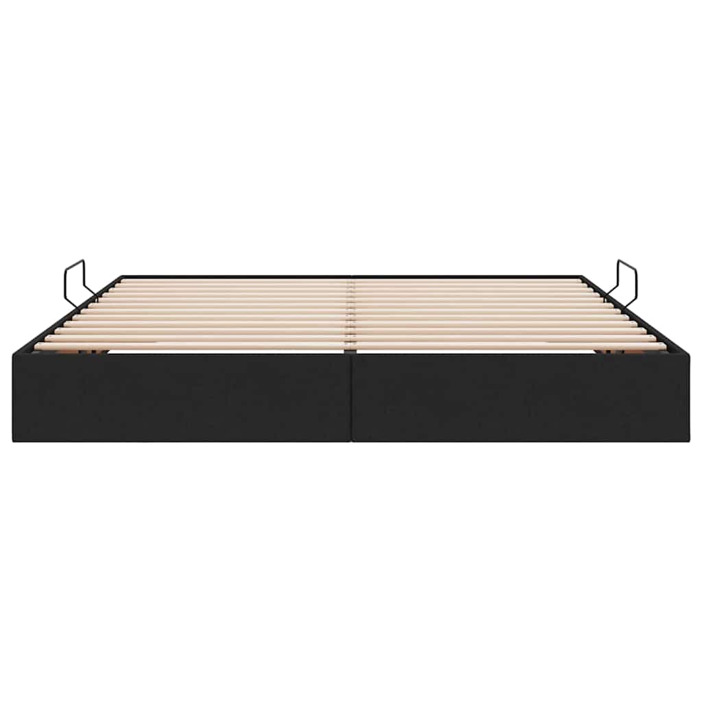 Letto con Contenitore Nero 180 x 200 cm Tessuto | homemem39