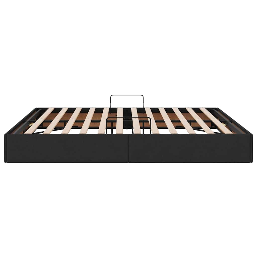 Letto con Contenitore Nero 180 x 200 cm Tessuto | homemem39
