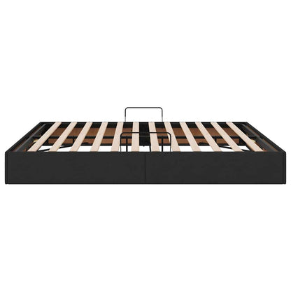 Letto con Contenitore Nero 180 x 200 cm Tessuto | homemem39