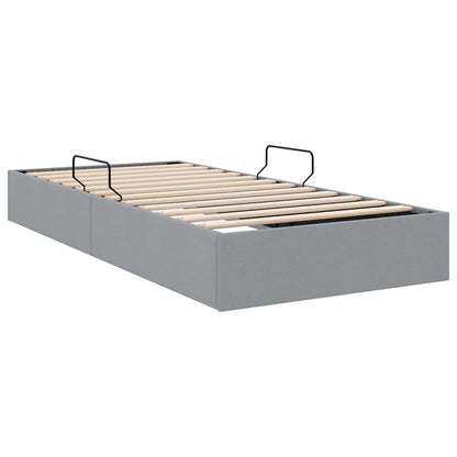 Letto con Contenitore Grigio Chiaro 203 x 100 cm Tessuto | homemem39