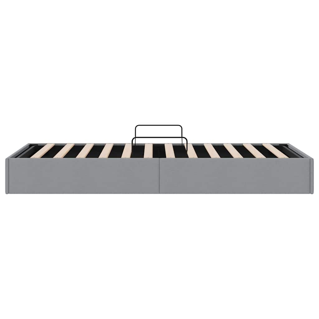 Letto con Contenitore Grigio Chiaro 203 x 100 cm Tessuto | homemem39