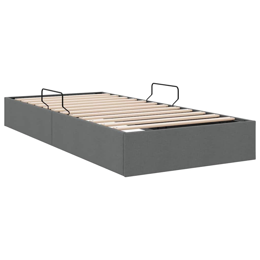 Letto con Contenitore Grigio Scuro 203 x 100 cm Tessuto | homemem39