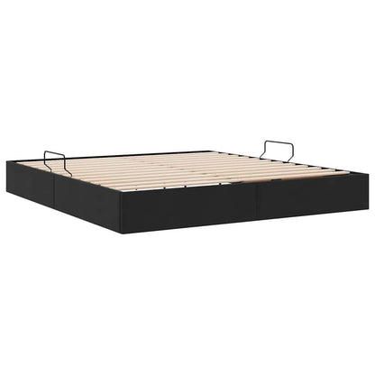 Letto con Contenitore Nero 180 x 200 cm Velluto | homemem39