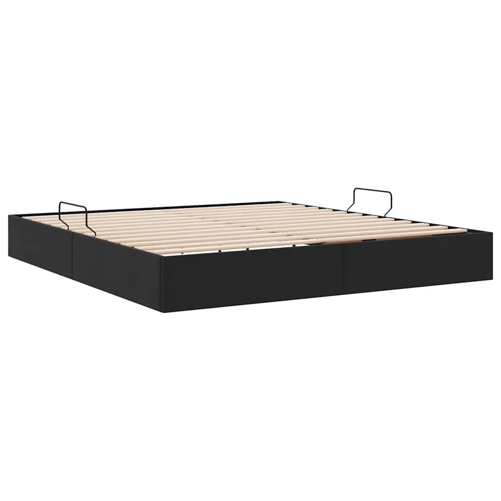 Letto con Contenitore Nero 180 x 200 cm Velluto | homemem39