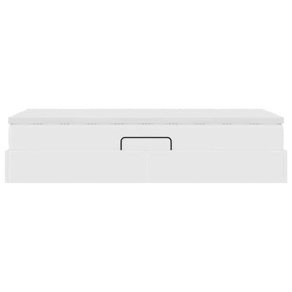 Letto con contenitore e materasso Bianco 90 x 190 cm | homemem39