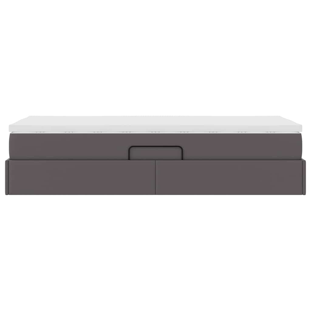 Letto con contenitore e materasso Grigio 90 x 190 cm | homemem39