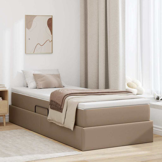 Letto con contenitore e materasso Cappuccino 90 x 190 cm | homemem39