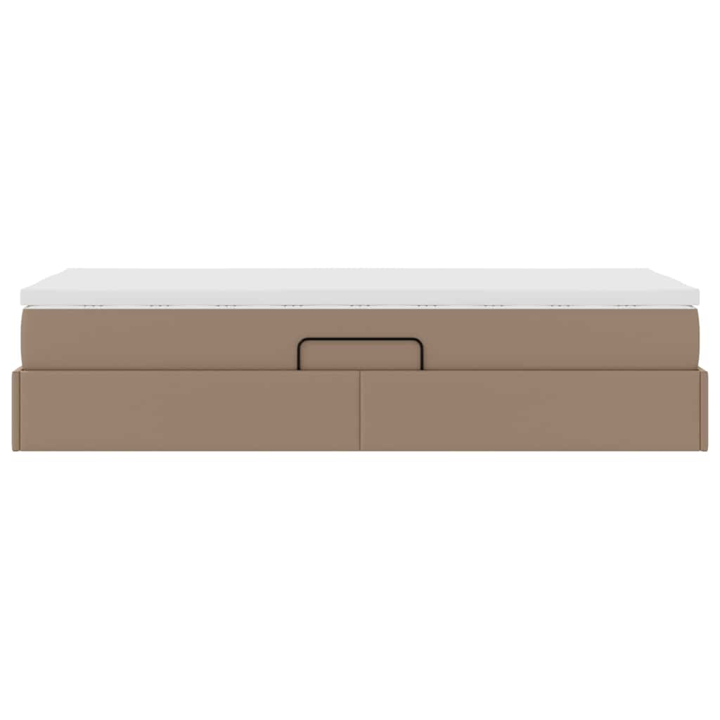Letto con contenitore e materasso Cappuccino 90 x 190 cm | homemem39