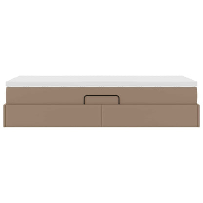 Letto con contenitore e materasso Cappuccino 90 x 190 cm | homemem39