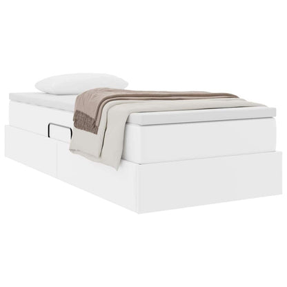 Letto con contenitore e materasso Bianco 90 x 200 cm | homemem39