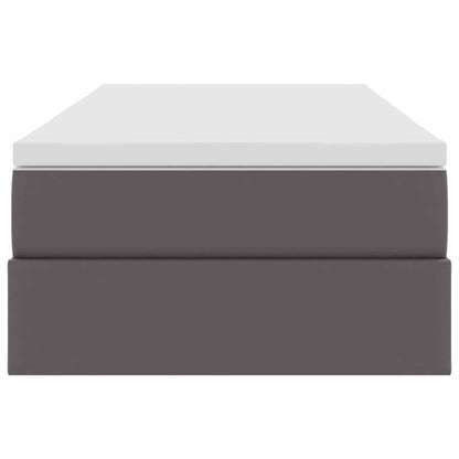 Letto con contenitore e materasso Grigio 90 x 200 cm | homemem39