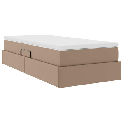 Letto con contenitore e materasso Cappuccino 100 x 200 cm | homemem39