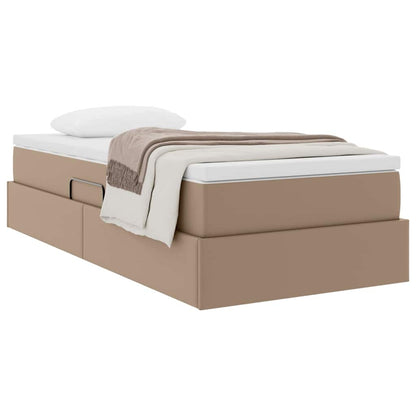 Letto con contenitore e materasso Cappuccino 100 x 200 cm | homemem39