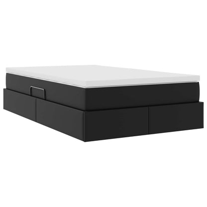 Letto con contenitore e materasso Nero 120 x 190 cm | homemem39