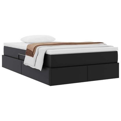 Letto con contenitore e materasso Nero 120 x 190 cm | homemem39