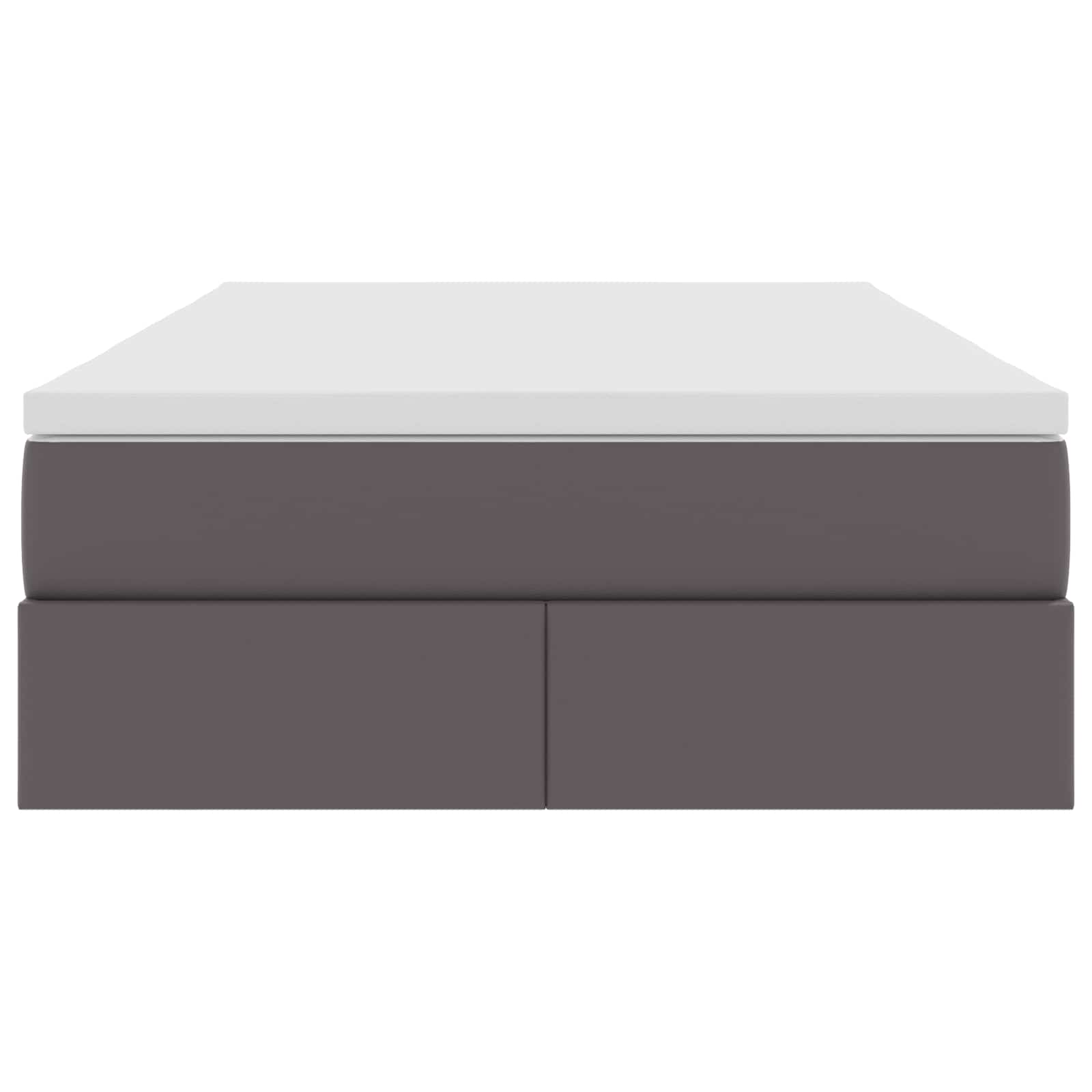 Letto con contenitore e materasso Grigio 120 x 190 cm | homemem39