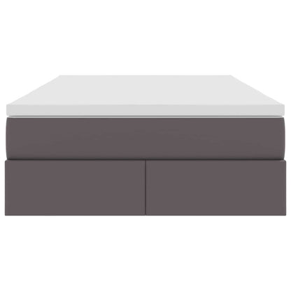 Letto con contenitore e materasso Grigio 120 x 190 cm | homemem39