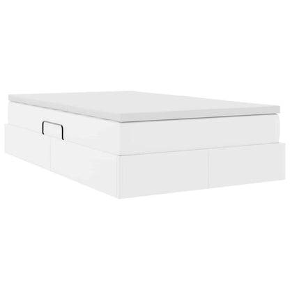 Letto con contenitore e materasso Bianco 120 x 200 cm | homemem39