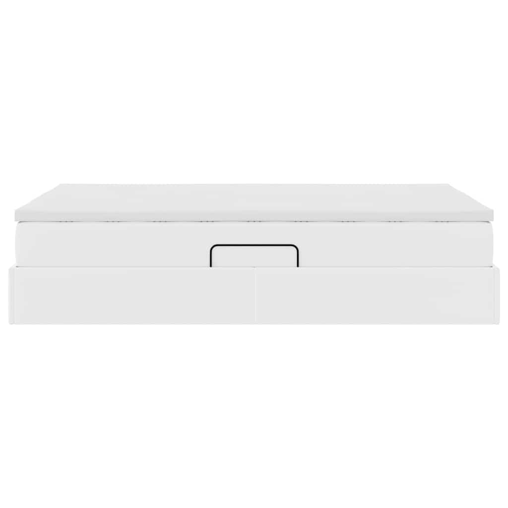 Letto con contenitore e materasso Bianco 120 x 200 cm | homemem39
