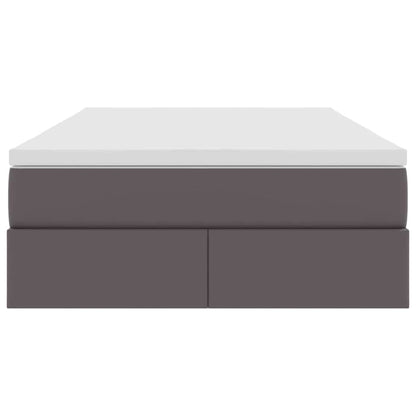 Letto con contenitore e materasso Grigio 120 x 200 cm | homemem39