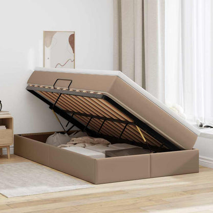 Letto con contenitore e materasso Cappuccino 120 x 200 cm | homemem39
