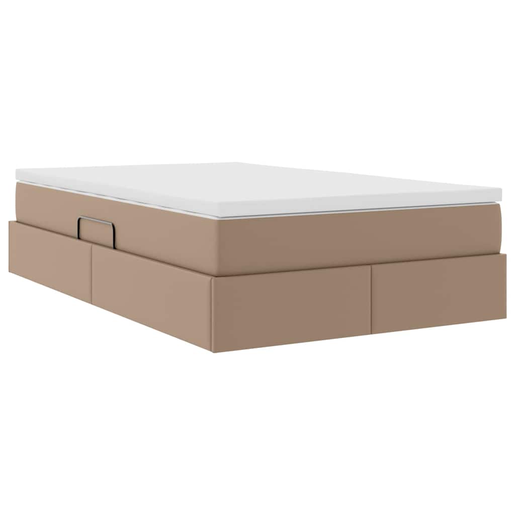Letto con contenitore e materasso Cappuccino 120 x 200 cm | homemem39