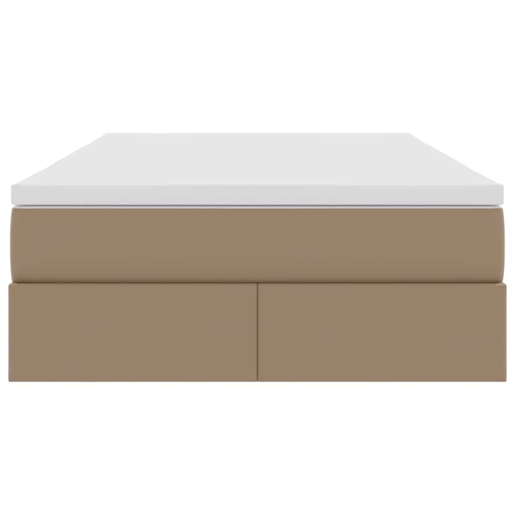 Letto con contenitore e materasso Cappuccino 120 x 200 cm | homemem39