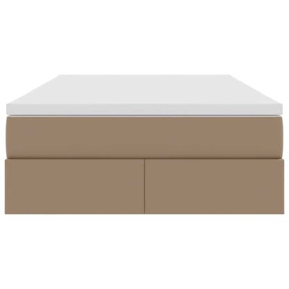 Letto con contenitore e materasso Cappuccino 120 x 200 cm | homemem39