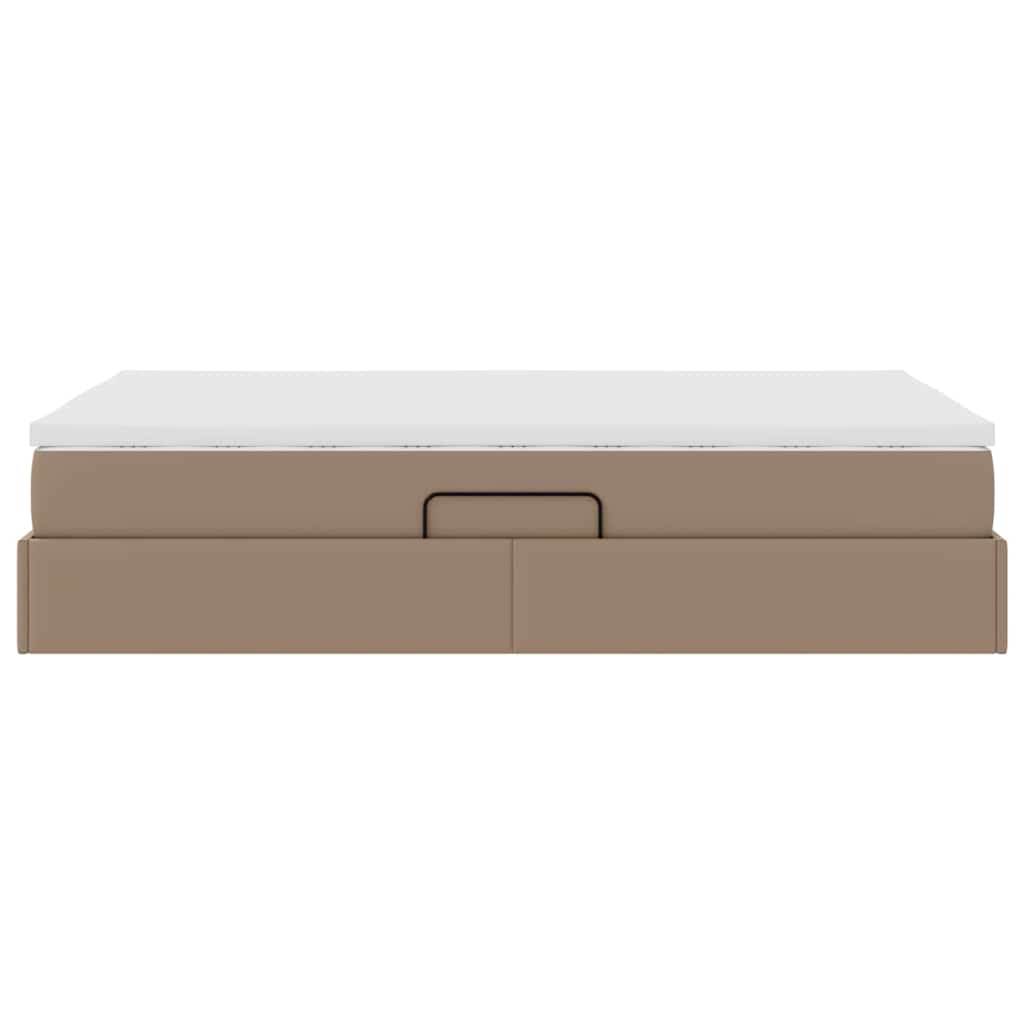 Letto con contenitore e materasso Cappuccino 120 x 200 cm | homemem39