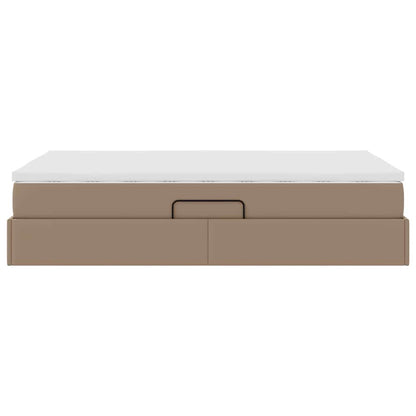 Letto con contenitore e materasso Cappuccino 120 x 200 cm | homemem39